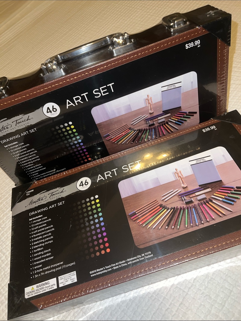 46-Piece Drawing Art Set in Black and Brown *2 sets*